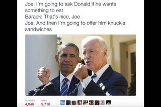 Illustration for article titled Joe Biden Really Needs to Sit His Ass Down Somewhere